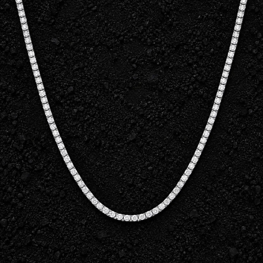 2mm Micro Moissanite Tennis Chain by Aumpex