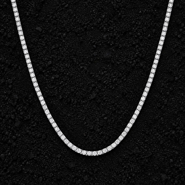 2mm Micro Moissanite Tennis Chain by Aumpex