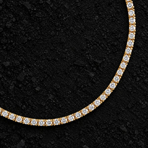 2mm Micro Moissanite Tennis Chain by Aumpex