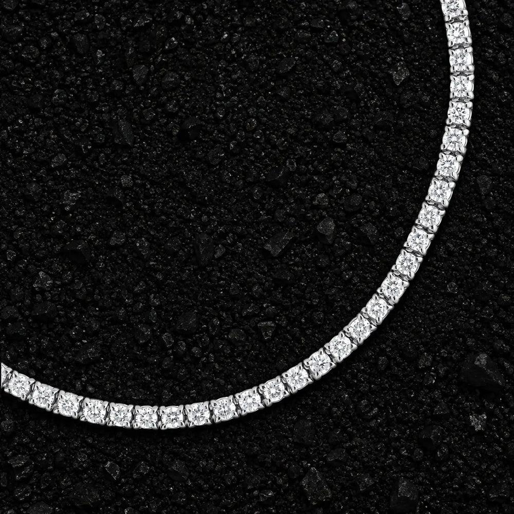 2mm Micro Moissanite Tennis Chain by Aumpex