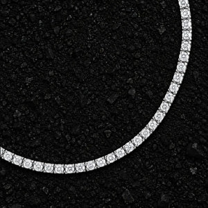 2mm Micro Moissanite Tennis Chain by Aumpex
