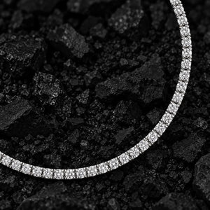 2mm Micro Solid Gold Lab-Grown Diamond Tennis Chain by Aumpex