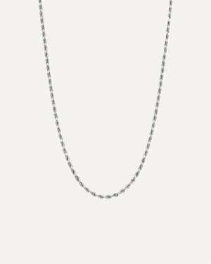 2mm Solid Gold Diamond Cut Rope Chain by Aumpex