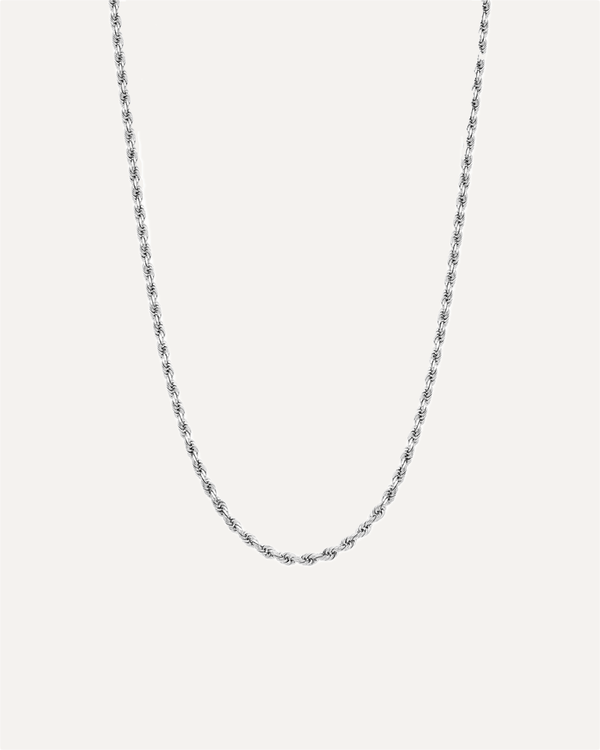 2mm Solid Gold Diamond Cut Rope Chain by Aumpex