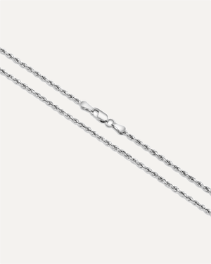 2mm Solid Gold Diamond Cut Rope Chain by Aumpex