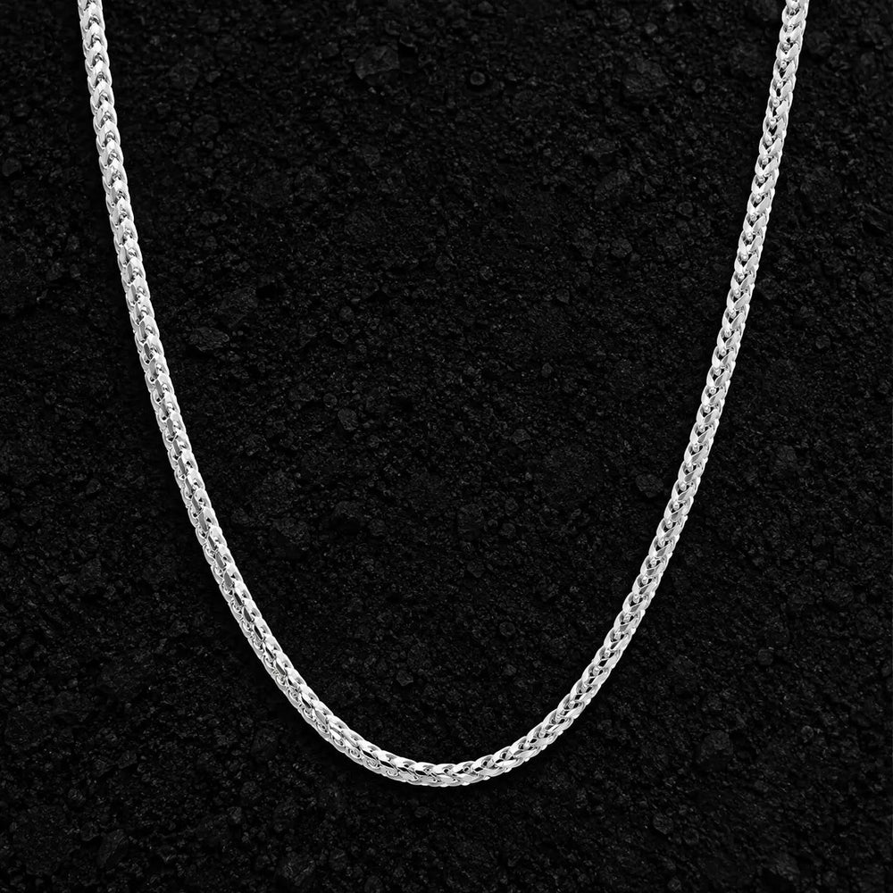 2mm The Solid 925 Sterling Silver Franco Link Chain by Aumpex