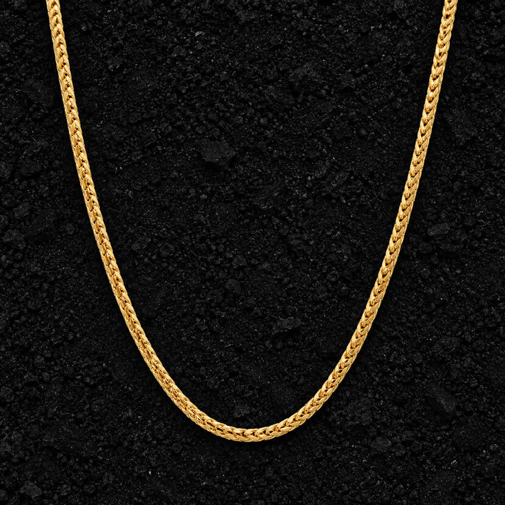 2mm The Solid 925 Sterling Silver Franco Link Chain by Aumpex