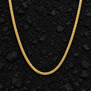 2mm The Solid Gold Franco Link Chain by Aumpex