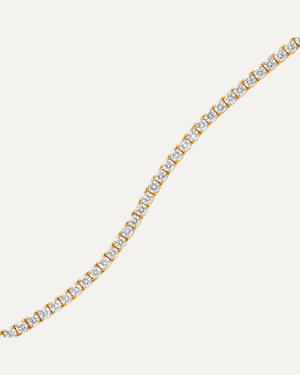3.0mm Round Cut Moissanite Tennis Bracelet by Aumpex