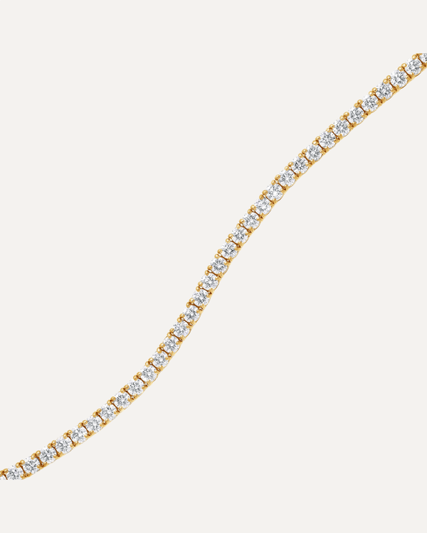 3.0mm Round Cut Moissanite Tennis Bracelet by Aumpex