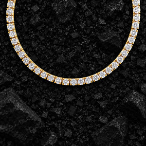 3.2mm Classic Moissanite Tennis Chain by Aumpex