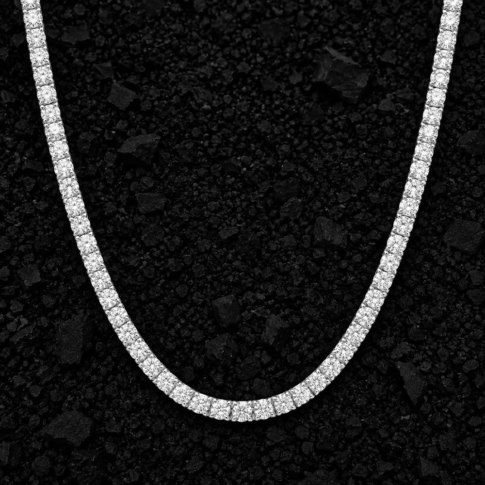 3.5mm Iced Moissanite Tennis Chain by Aumpex