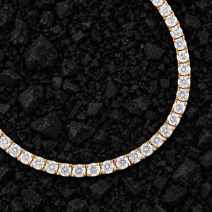 3.5mm Iced Moissanite Tennis Chain by Aumpex