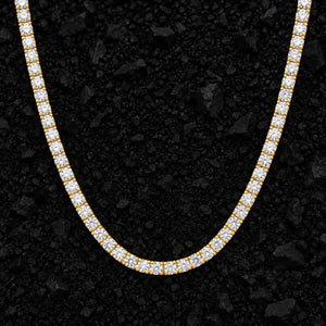 3.5mm Iced Moissanite Tennis Chain by Aumpex