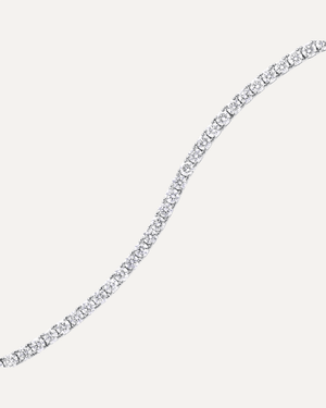 3.5mm Round Cut Moissanite Tennis Bracelet by Aumpex