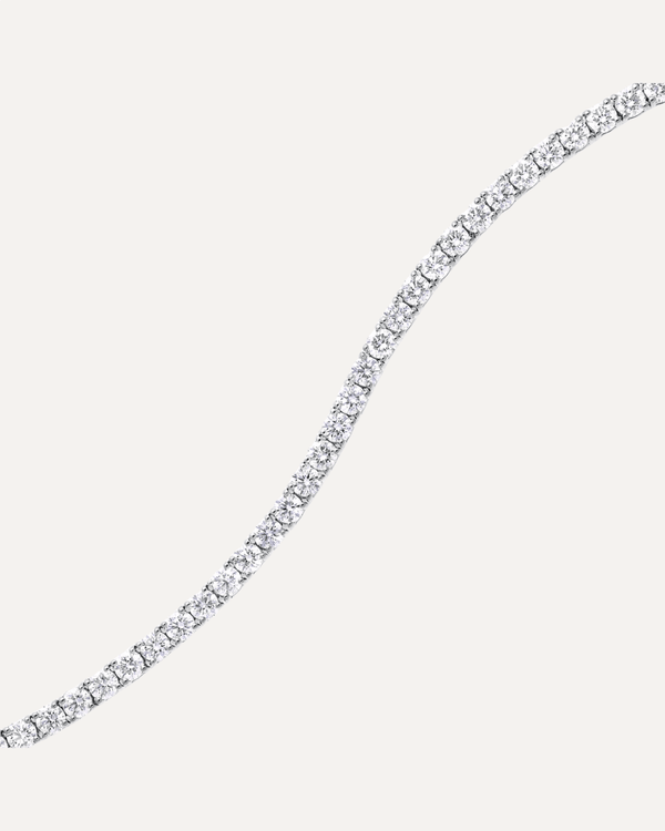 3.5mm Round Cut Moissanite Tennis Bracelet by Aumpex
