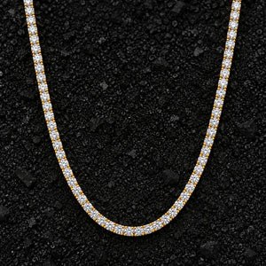 3mm Everyday Luxury Solid Gold Lab-Grown Diamond Tennis Chain by Aumpex