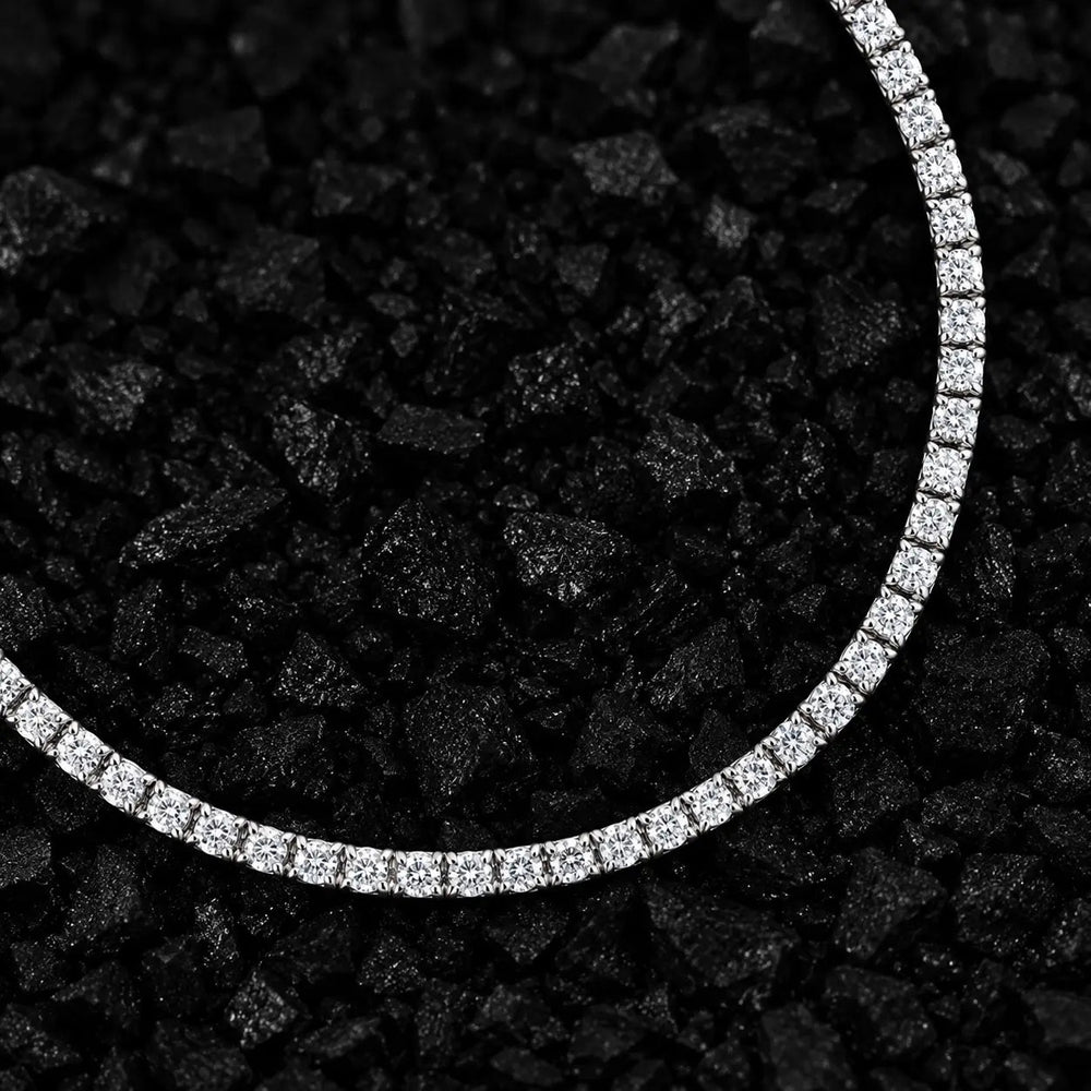3mm Everyday Luxury Solid Gold Lab-Grown Diamond Tennis Chain by Aumpex