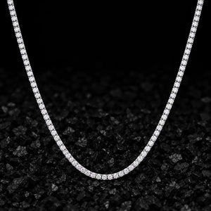 3mm Everyday Luxury Solid Gold Lab-Grown Diamond Tennis Chain by Aumpex