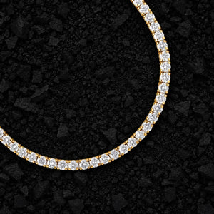 3mm Slim Moissanite Tennis Chain by Aumpex
