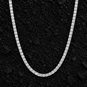 3mm Slim Moissanite Tennis Chain by Aumpex