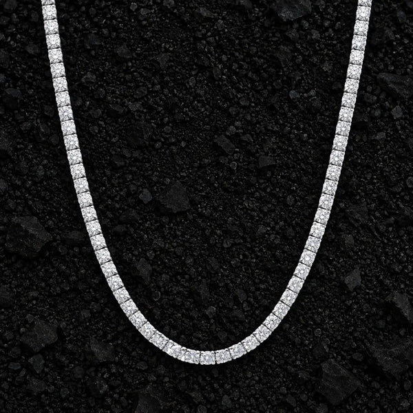 3mm Slim Moissanite Tennis Chain by Aumpex