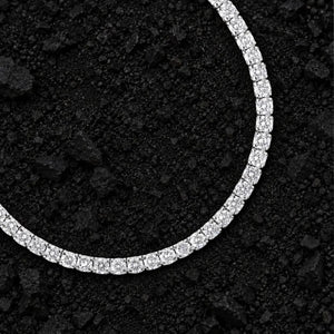 3mm Slim Moissanite Tennis Chain by Aumpex