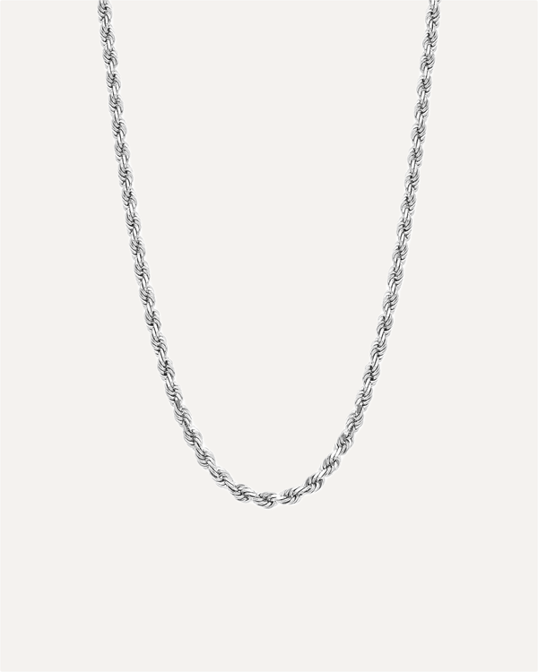 3mm Solid Gold Diamond Cut Rope Chain by Aumpex