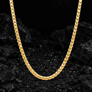 3mm The Solid 925 Sterling Silver Franco Link Chain by Aumpex