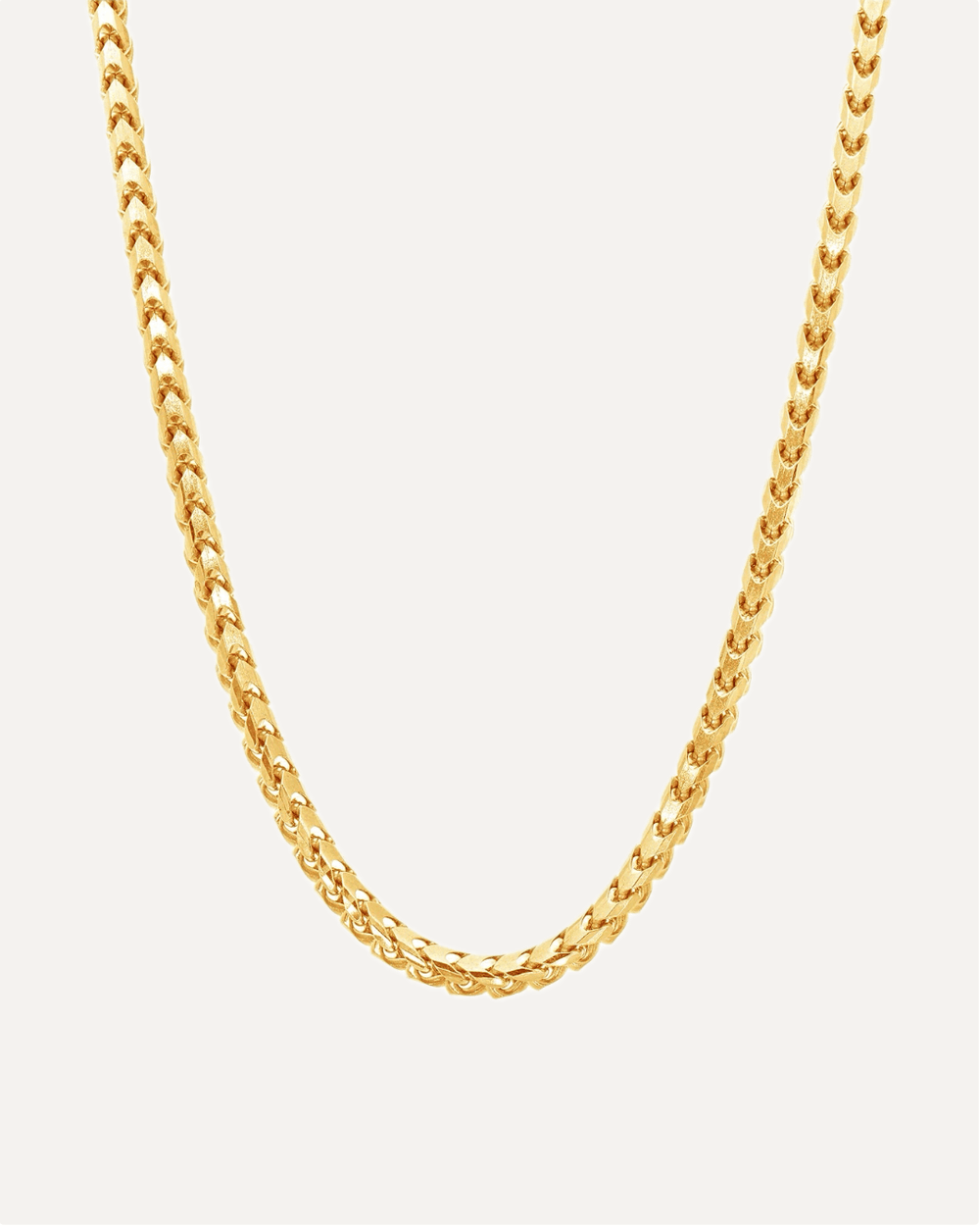 3mm The Solid Gold Franco Link Chain by Aumpex