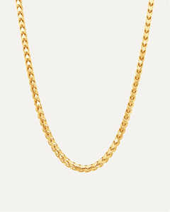 3mm The Solid Gold Franco Link Chain by Aumpex