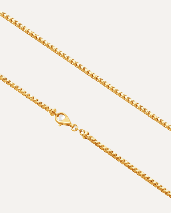 3mm The Solid Gold Franco Link Chain by Aumpex