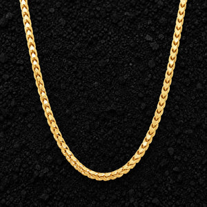3mm The Solid Gold Franco Link Chain by Aumpex