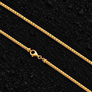 3mm The Solid Gold Franco Link Chain by Aumpex