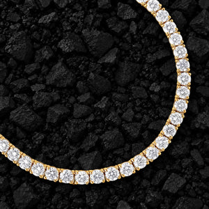 4.5mm Heavy Moissanite Tennis Chain by Aumpex