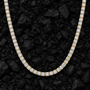 4.5mm Heavy Moissanite Tennis Chain by Aumpex
