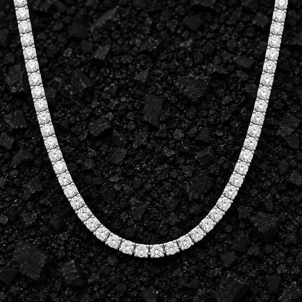 4.5mm Heavy Moissanite Tennis Chain by Aumpex
