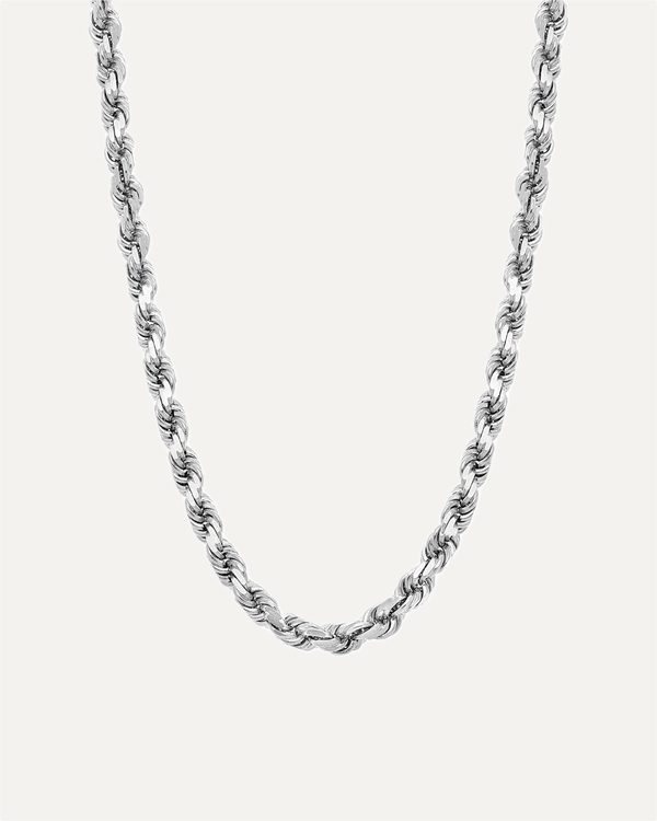 4.5mm Solid Gold Diamond Cut Rope Chain by Aumpex