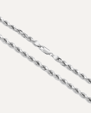 4.5mm Solid Gold Diamond Cut Rope Chain by Aumpex