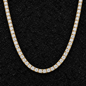 4mm Heavy Moissanite Tennis Chain by Aumpex