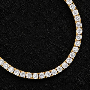 4mm Heavy Moissanite Tennis Chain by Aumpex