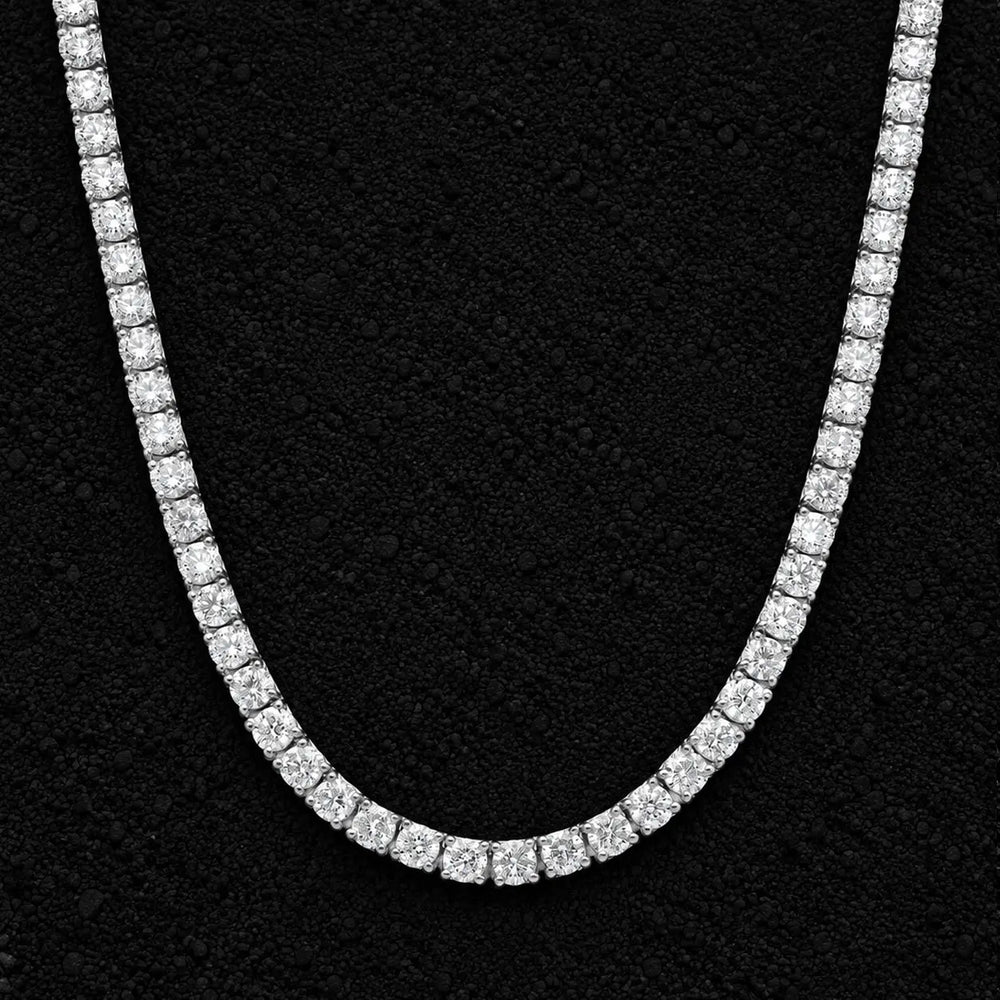 4mm Heavy Moissanite Tennis Chain by Aumpex
