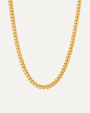 4mm Heavyweight Gold Cuban Link Chain by Aumpex