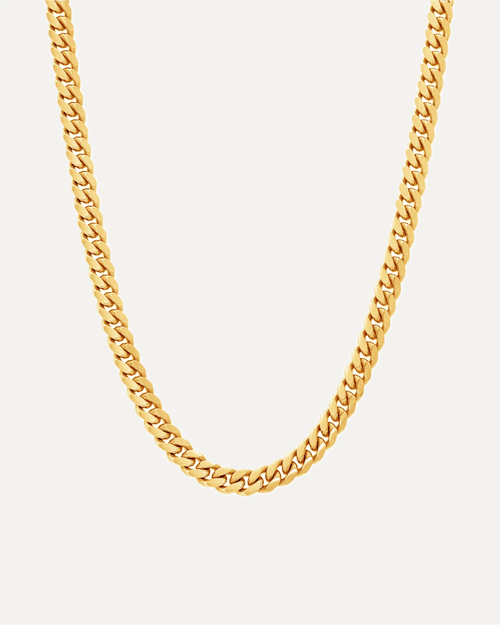 4mm Heavyweight Gold Cuban Link Chain by Aumpex