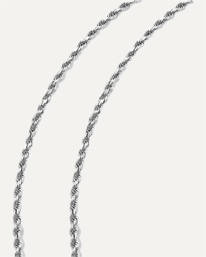 4mm Solid Gold Diamond Cut Rope Chain by Aumpex