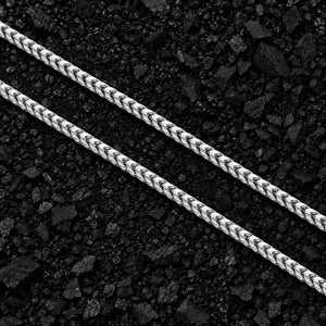 4mm The Solid 925 Sterling Silver Franco Link Chain by Aumpex