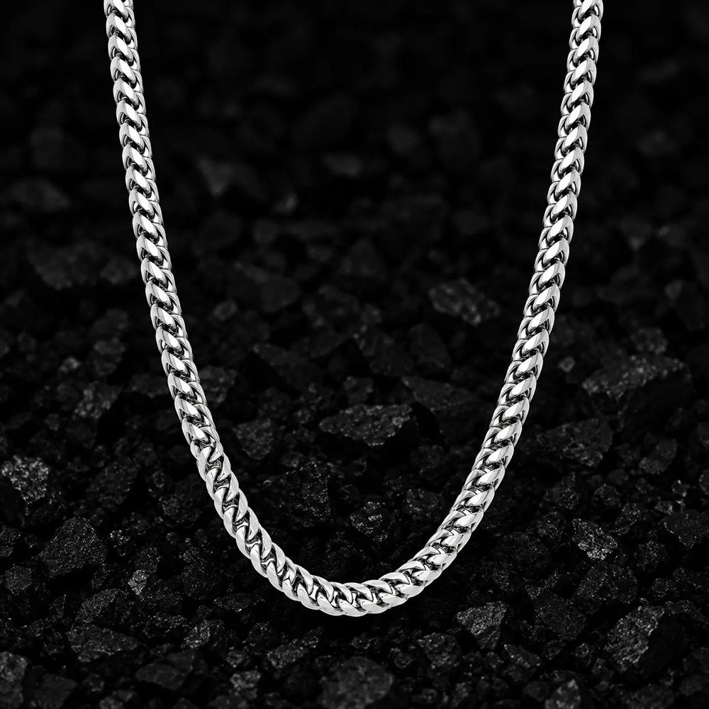 4mm The Solid Gold Franco Link Chain by Aumpex