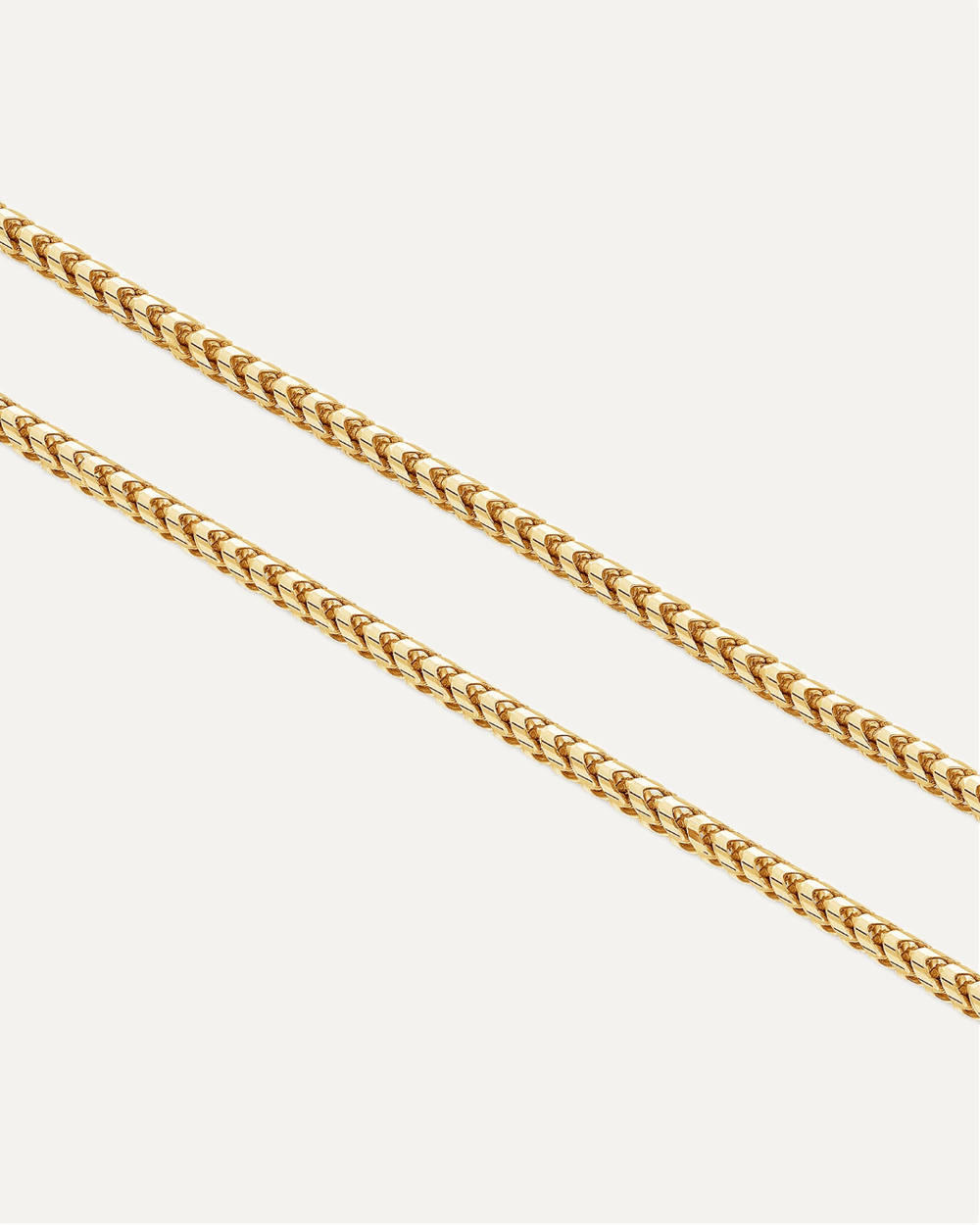 4mm The Solid Gold Franco Link Chain by Aumpex