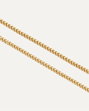 4mm The Solid Gold Franco Link Chain by Aumpex