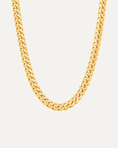 5mm Heavyweight Gold Cuban Link Chain by Aumpex
